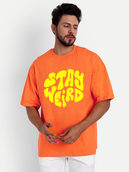 Stay weird Mens oversized dropshoulder t-shirt