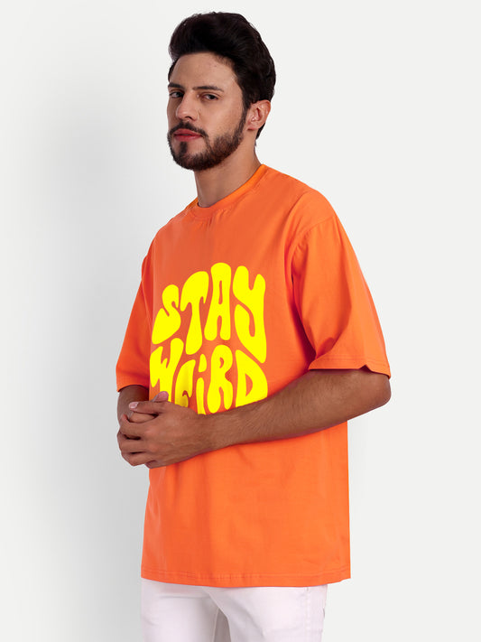 Stay weird Mens oversized dropshoulder t-shirt