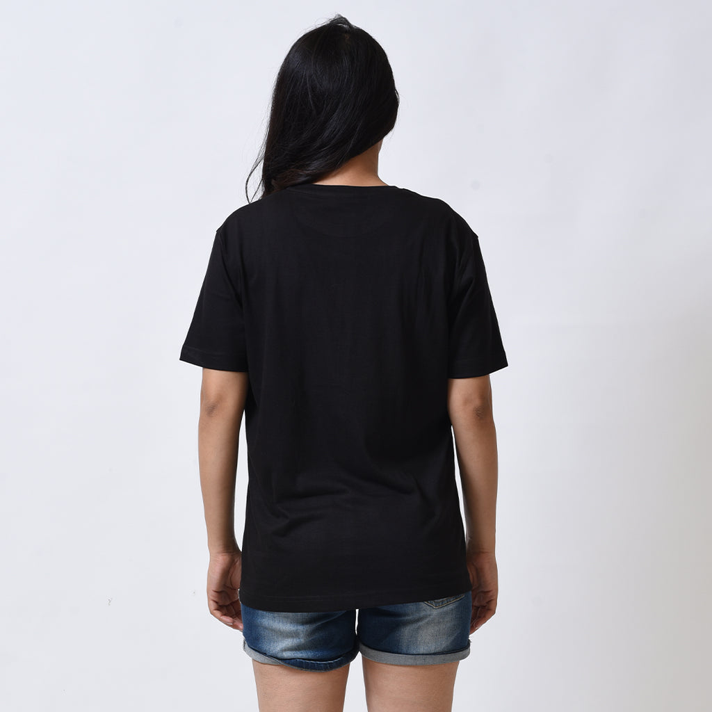 Inspire the World Black Regular Fit T-shit for Women