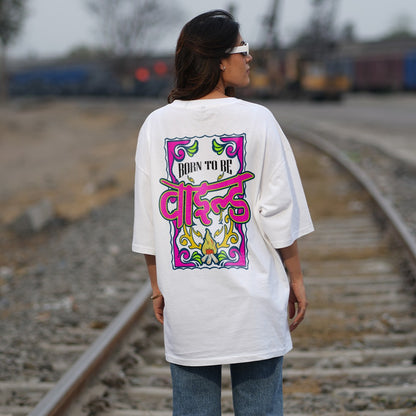 women's wild white oversized t-shirt