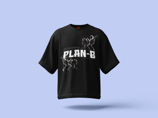 Plan-B Men's Oversized Half Sleeve Drop shoulder T-shirt