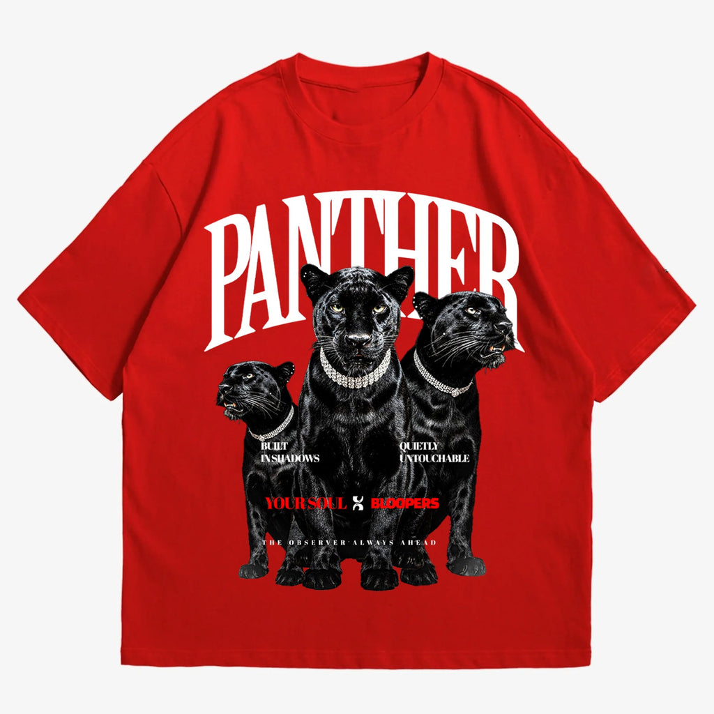 Panther Red Oversized T-shirt