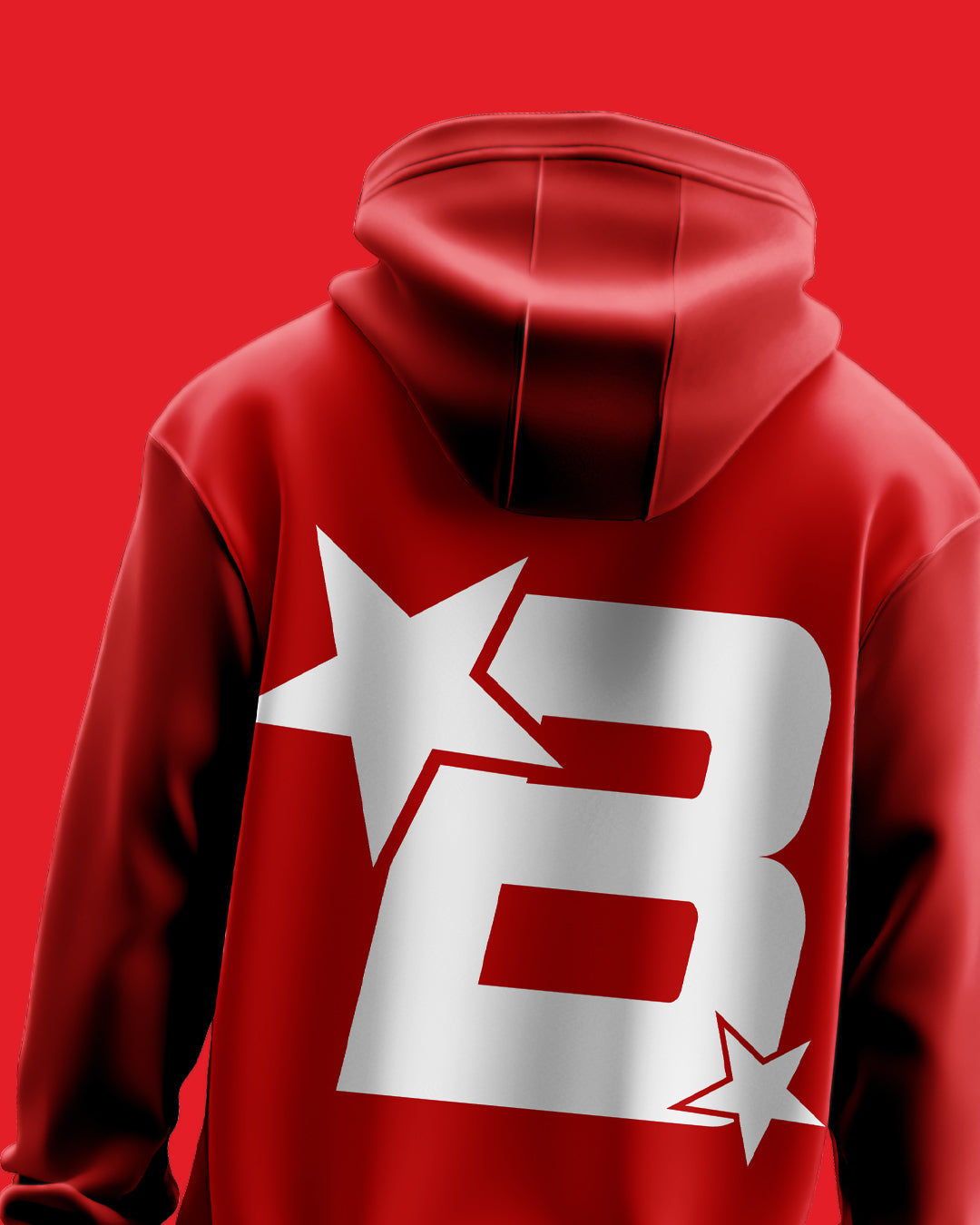 B Star Red Hoodie