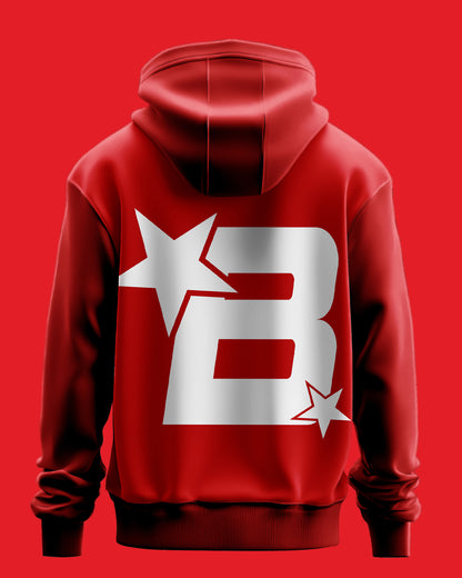 B Star Red Hoodie