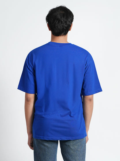 Indian PowerSport Oversized Dropshoulder Royalblue T- shirt