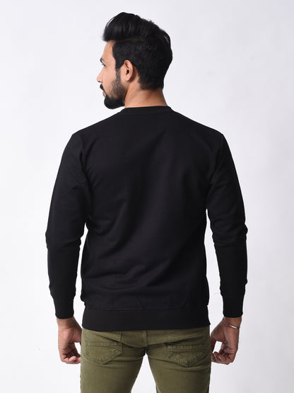 Believe Always Black  Winter Wear Full Sleeve Sweatshirt