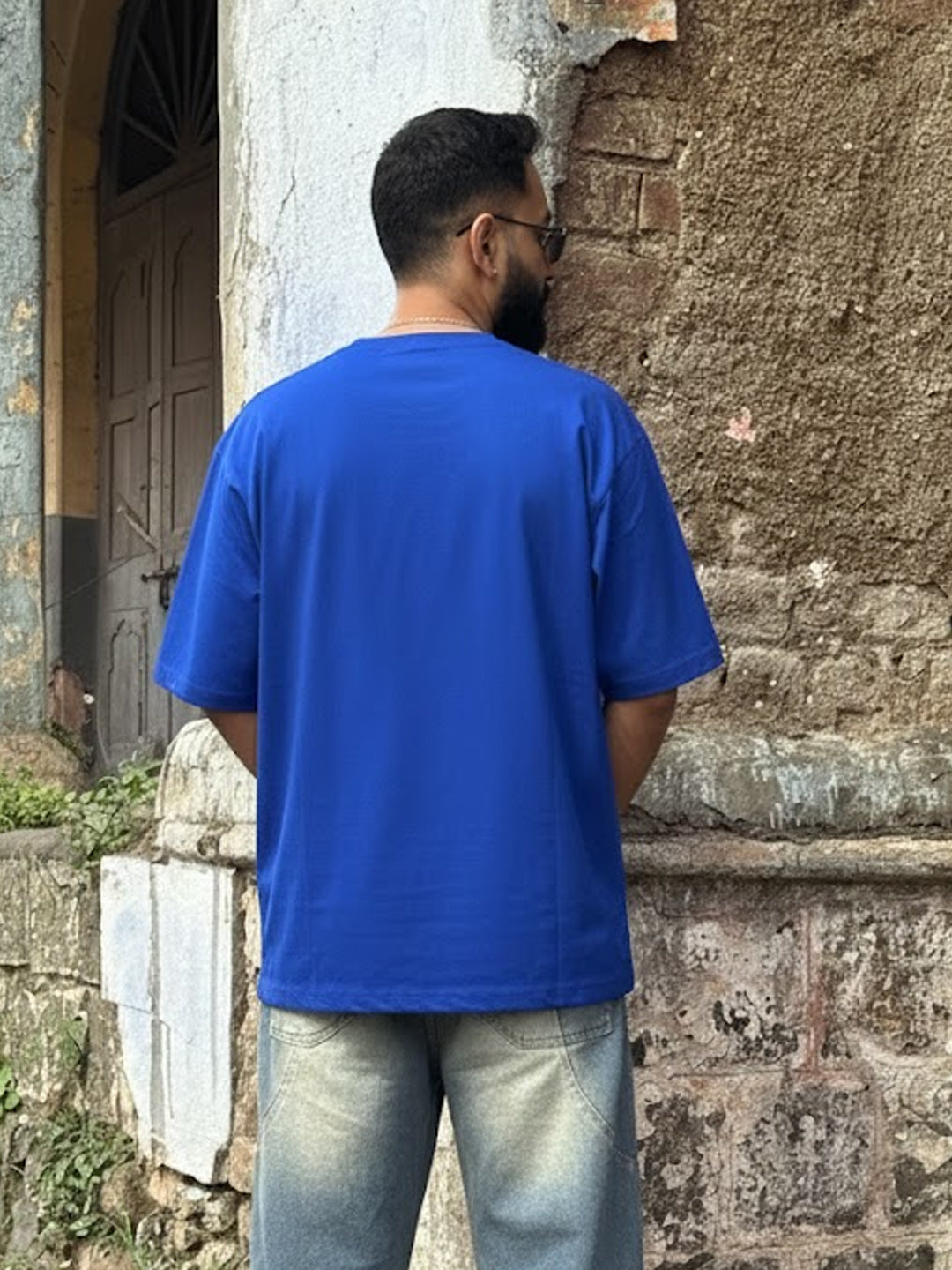 Bhishma Navy Blue Oversized T-shirt