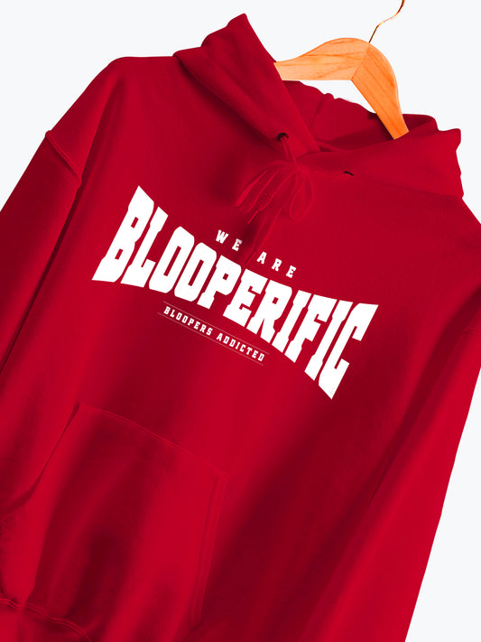 Blooperific Red Winter Wear Full Sleeve Hoodie