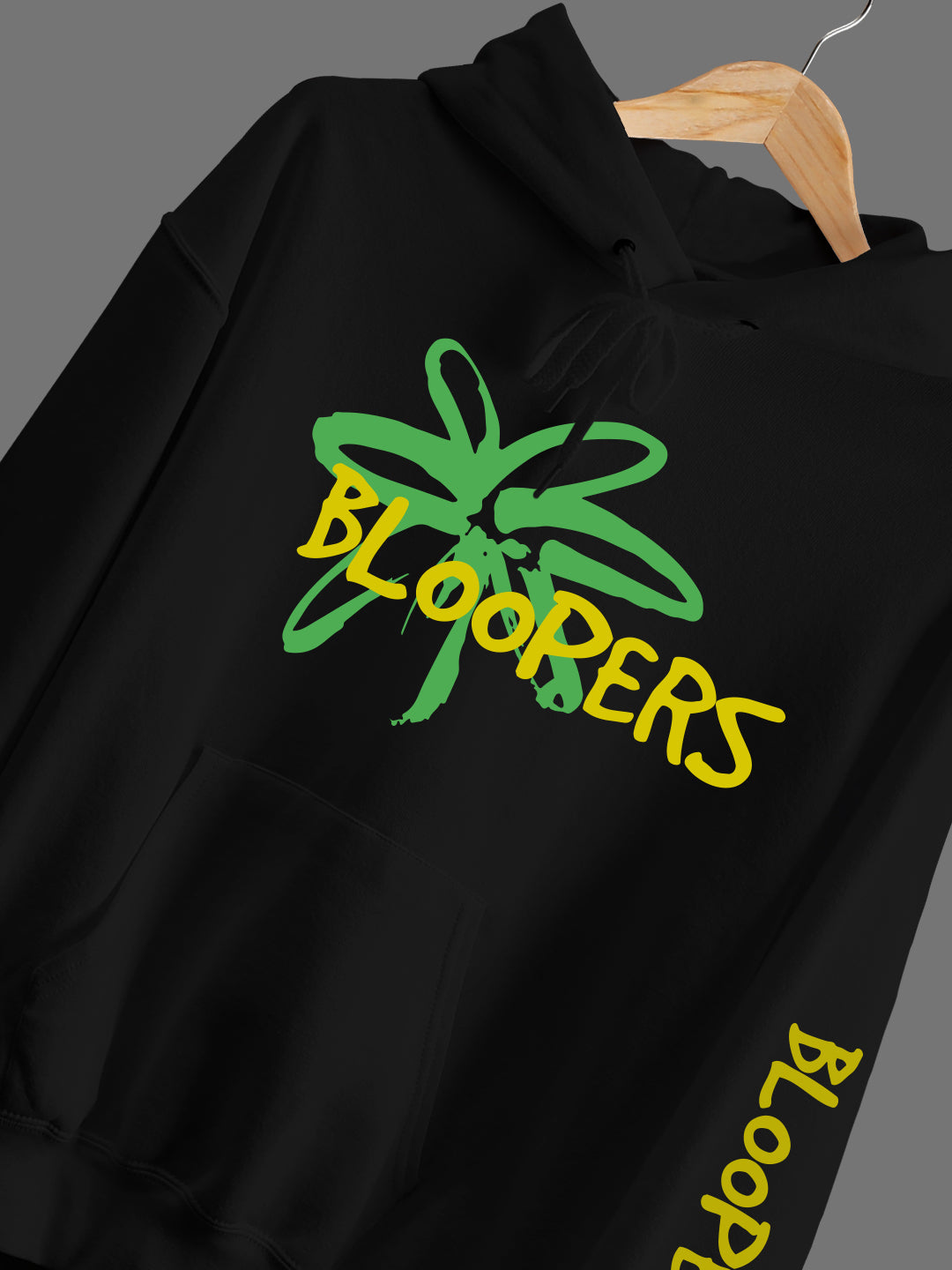 Bloopers Black Winter wear Full Sleeve Hoodies
