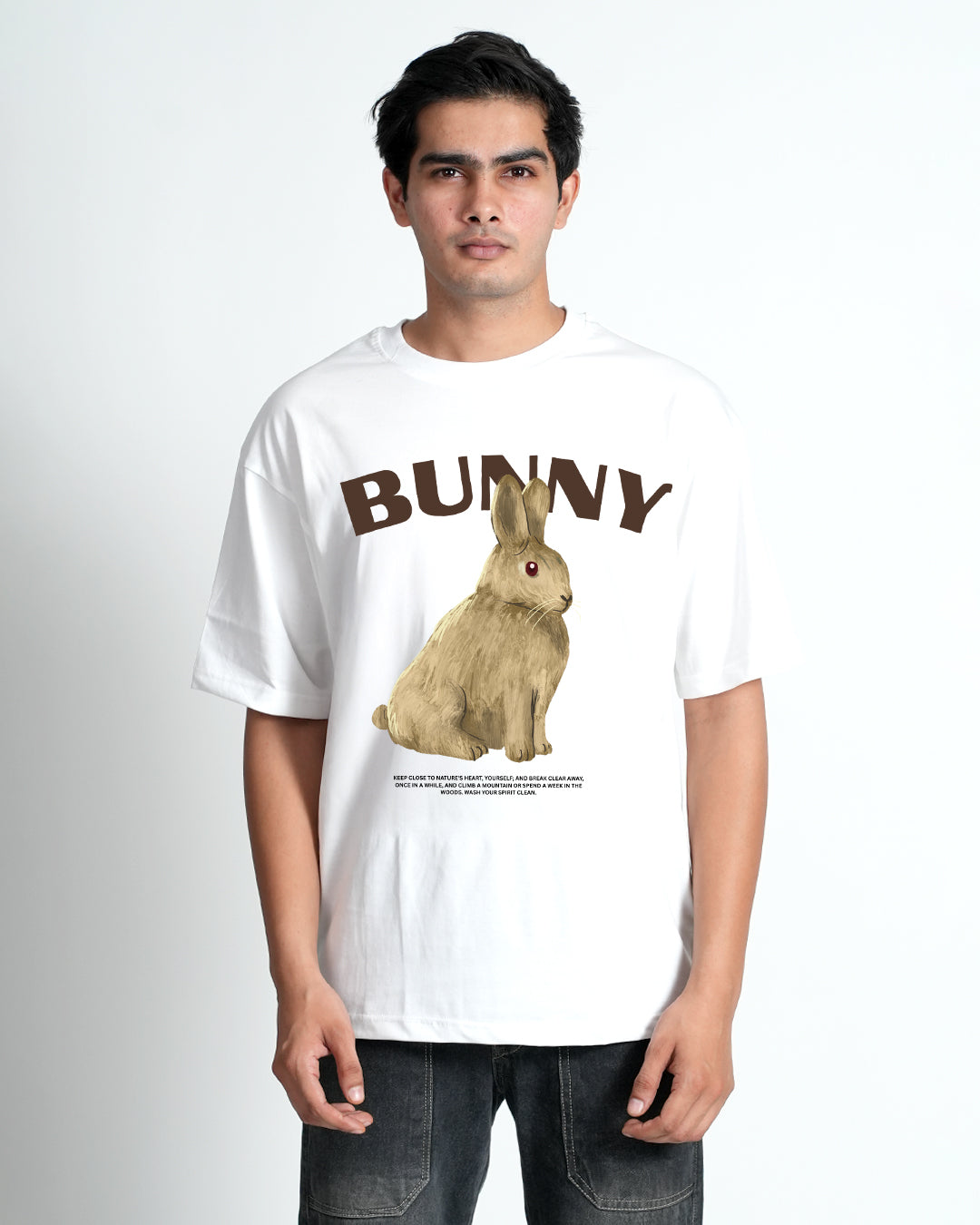 Bunny White Oversized T-shirt