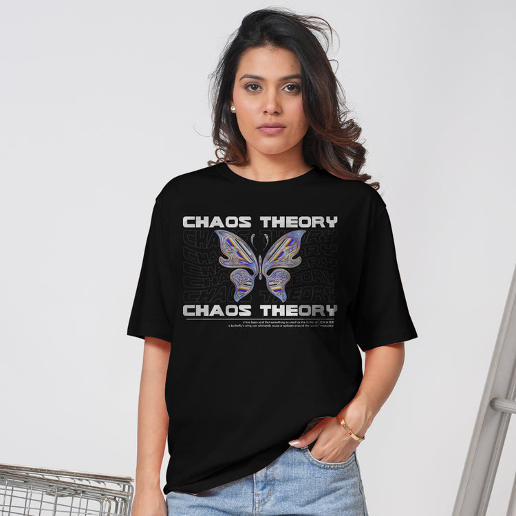CHAOS THEORY BLACK OVERSIZED T-SHIRT