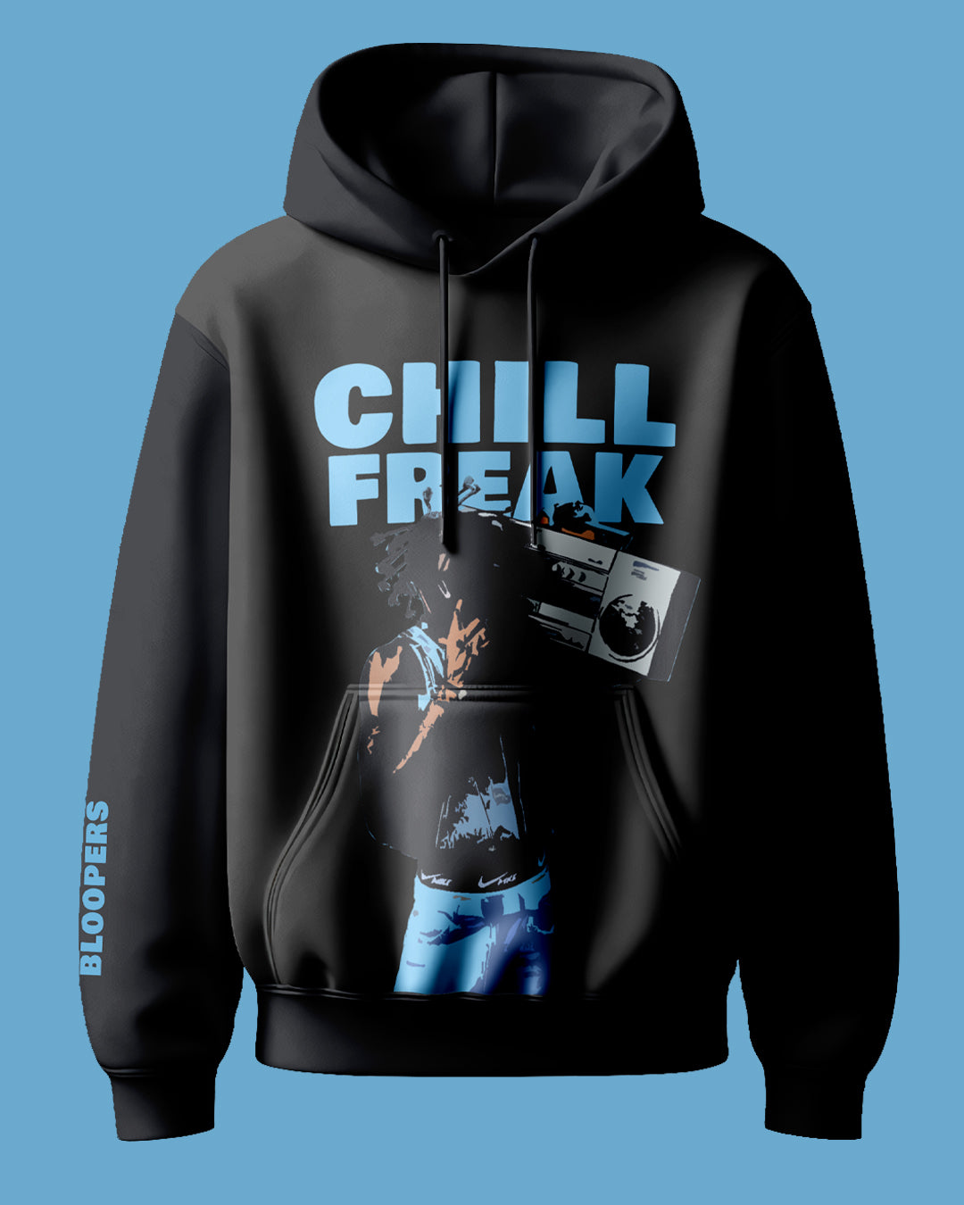 Chill Freak Black Hoodie