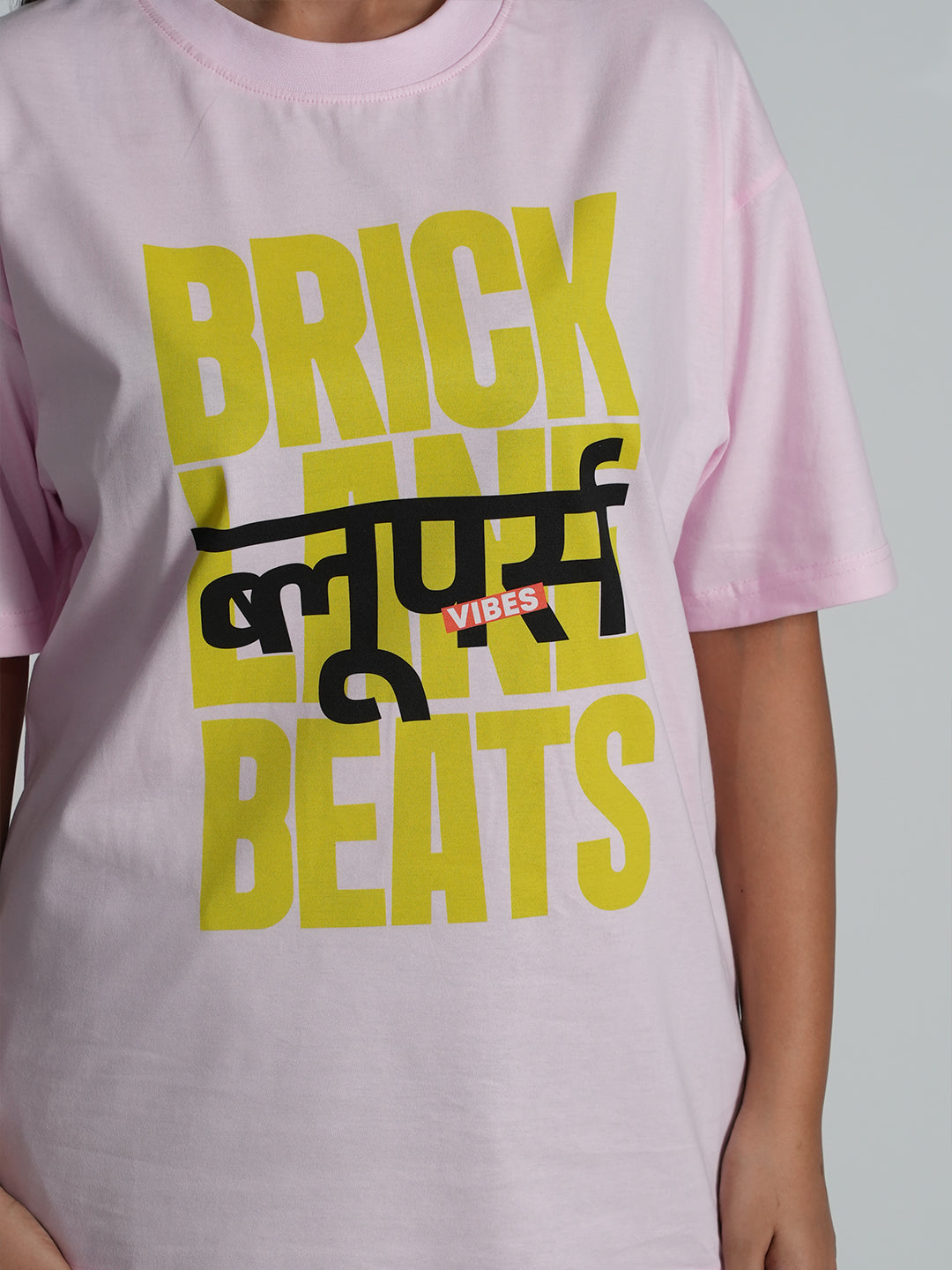 Bloopers Brick Women Oversized Half Sleeve t-shirt