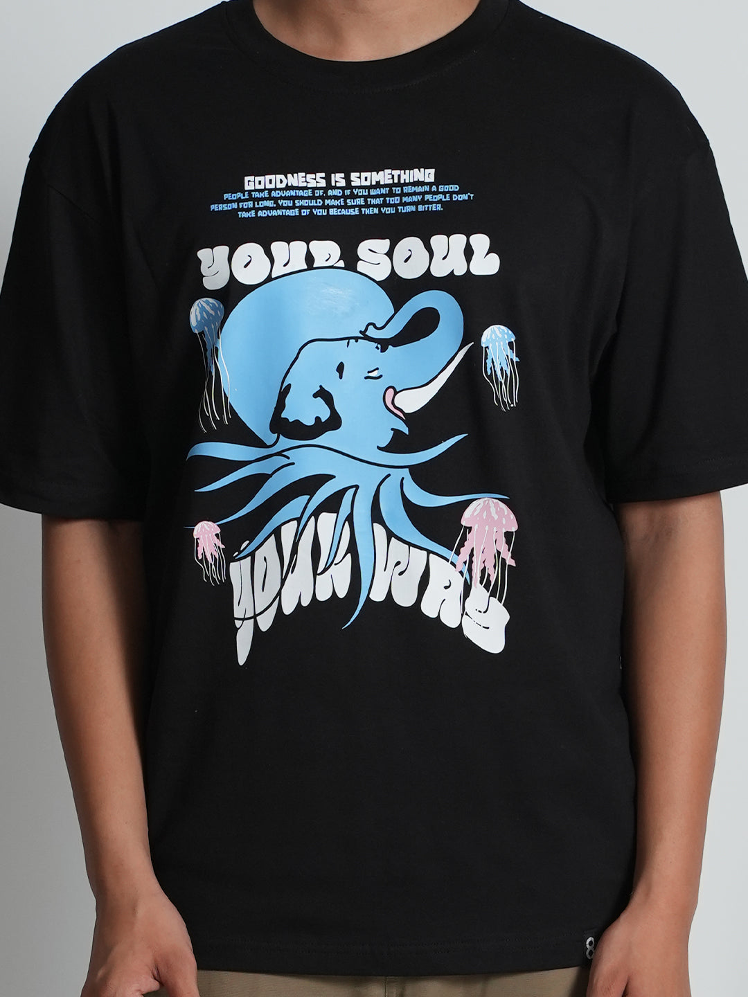 Bloopers Your Soul Half Sleeve Oversized T-shirt