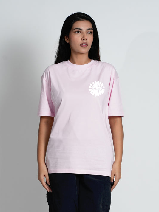 Cowboy Pastel Pink Oversized Dropshoulder T- shirt