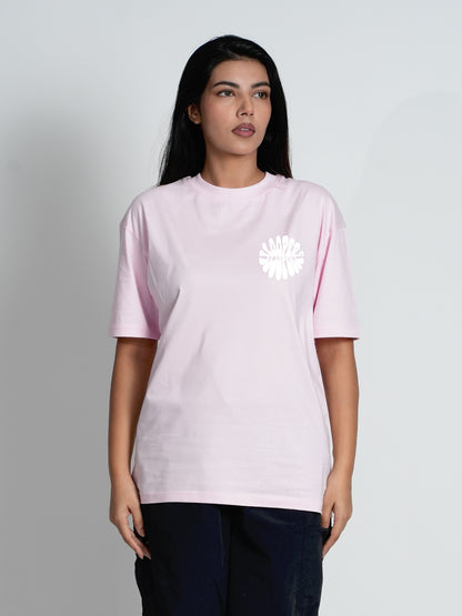 Cowboy Pastel Pink Oversized Dropshoulder T- shirt