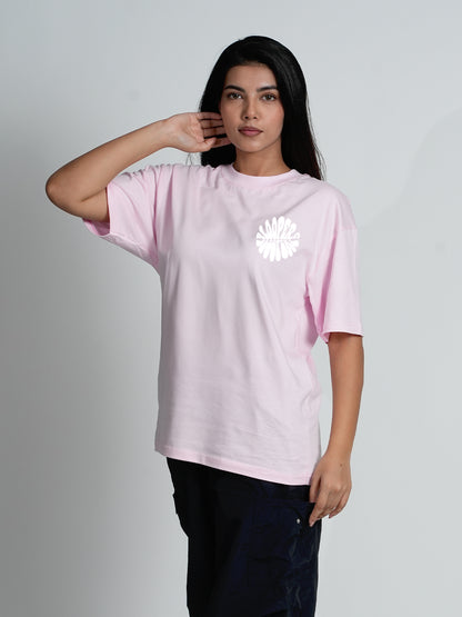 Cowboy Pastel Pink Oversized Dropshoulder T- shirt