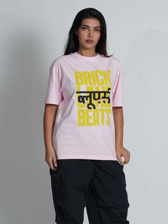Bloopers Brick Women Oversized Half Sleeve t-shirt