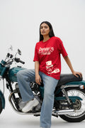 Energy Red Dropshoulder Loose fit t-shirt