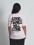 Good things Pastel Pink Dropshoulder T-shirt