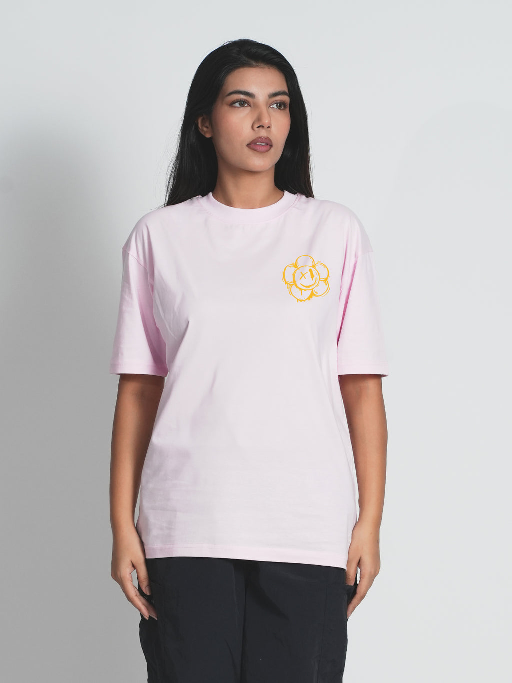 Good things Pastel Pink Dropshoulder T-shirt