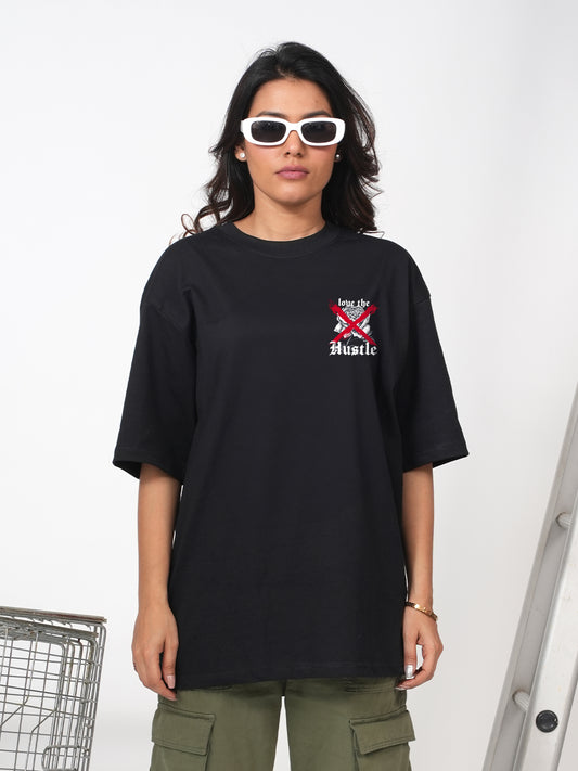 Hustle Black Loose fit T-shirt