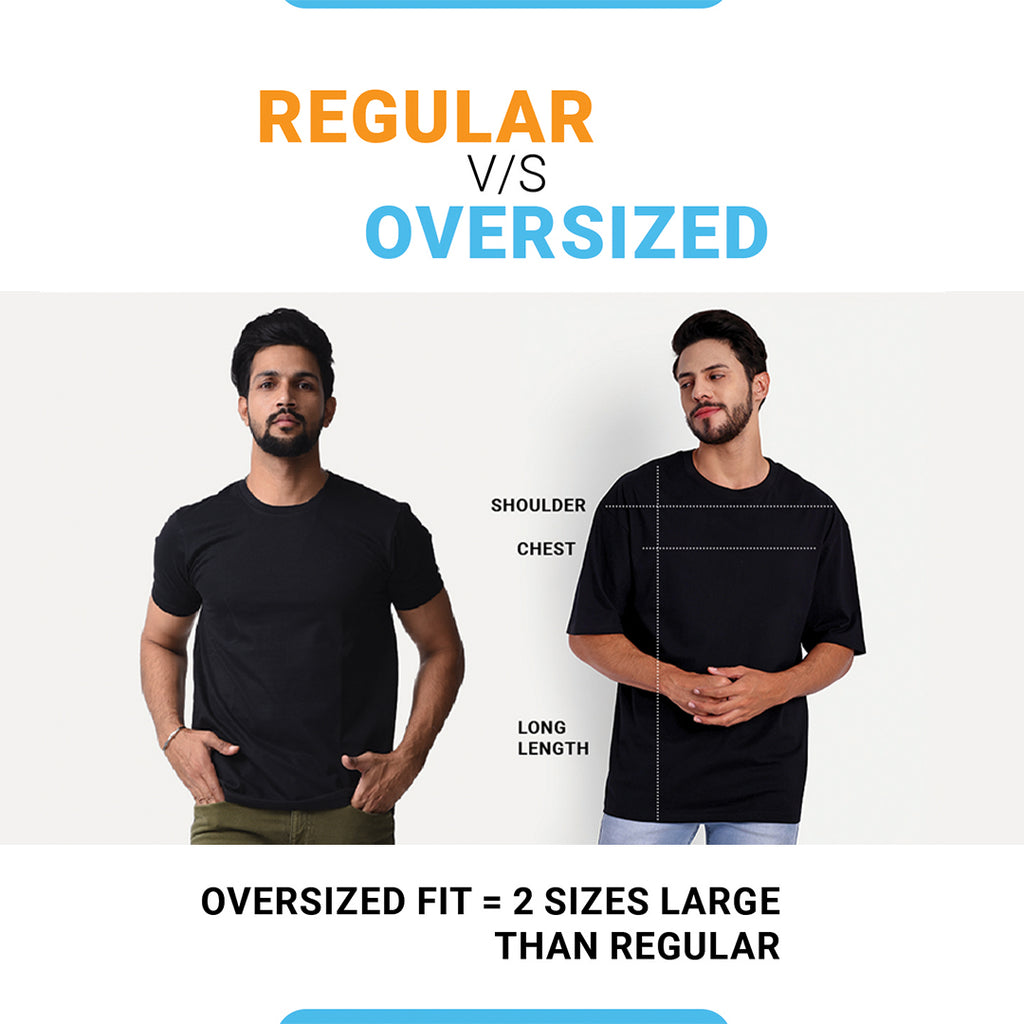 Full Trottle RoyalBlue Oversized Dropshoulder T-shirt for men