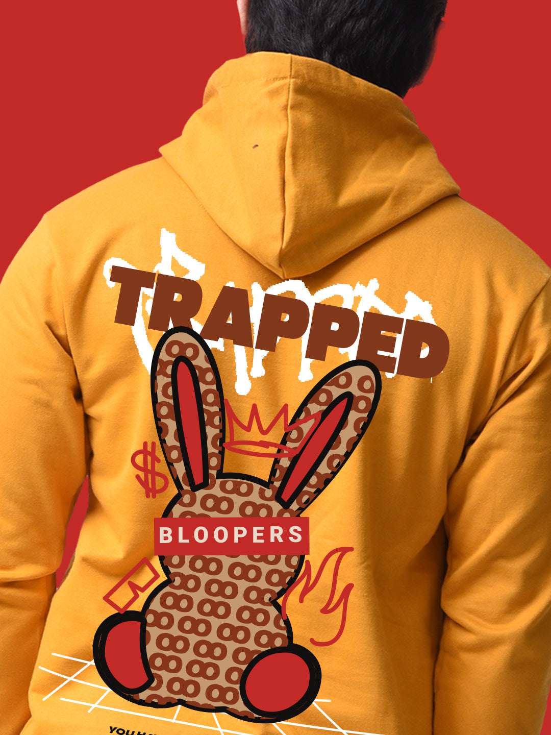 Trapped Musturd Winter Wear Men Oversized Hoodie – Bloopers