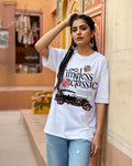 Classic White Oversized Dropshoulder Womens T-shirt