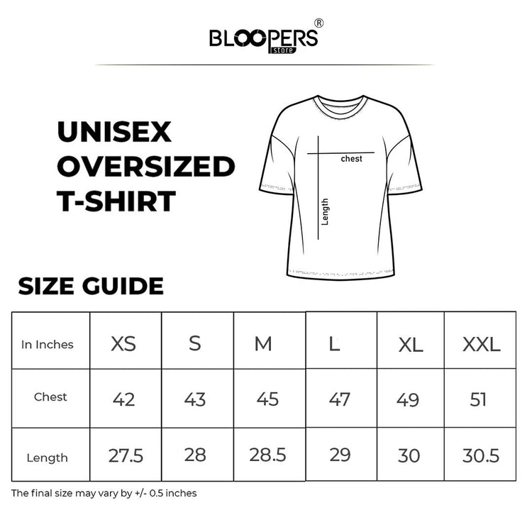 BLOOPERS OOMPH LEVENDER OVERSIZE T-SHIRT