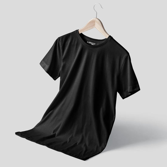 Basic Black Regular Fit Roundneck T-shirt