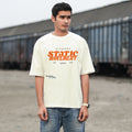 Bloopers Static Off white Oversized T- shirt