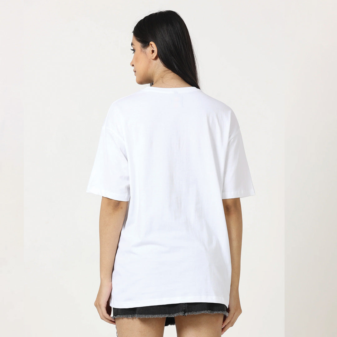 STAY WEIRD WHITE OVERSIZED T-SHIRT