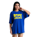 Stay  Royal blue Oversized T-shirt