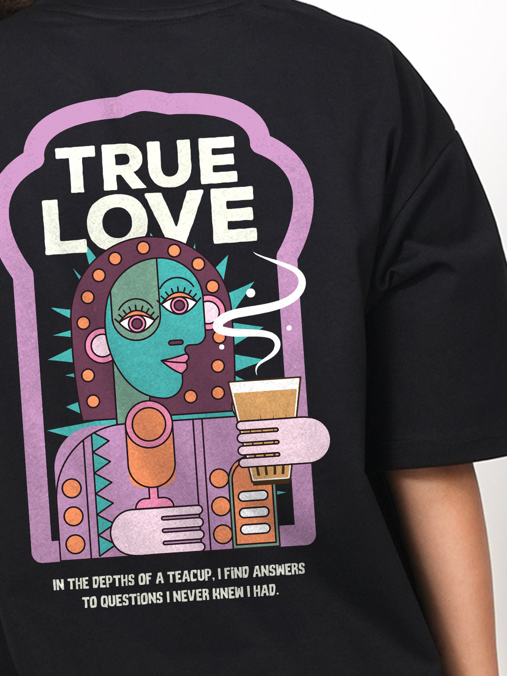 Truelove Black oversized  T-shirt