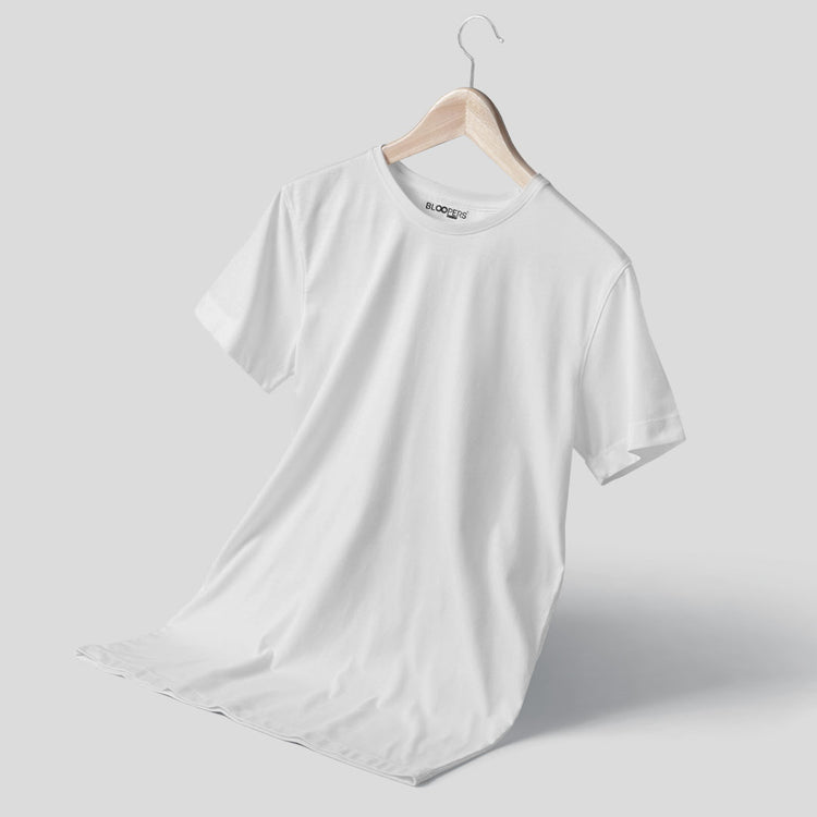 Basic White Regular Fit Roundneck T-shirt