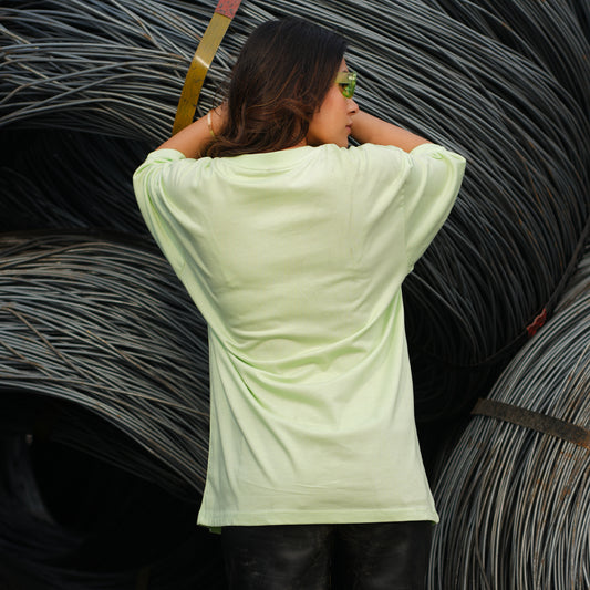 Bloopers Infinity Mint green Women's Oversized T-shirt