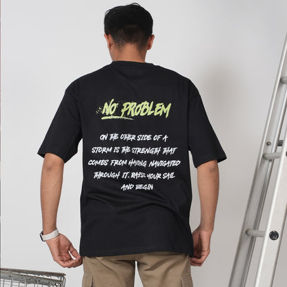 NO PROBLEM BLACK OVERSIZED T-SHIRT
