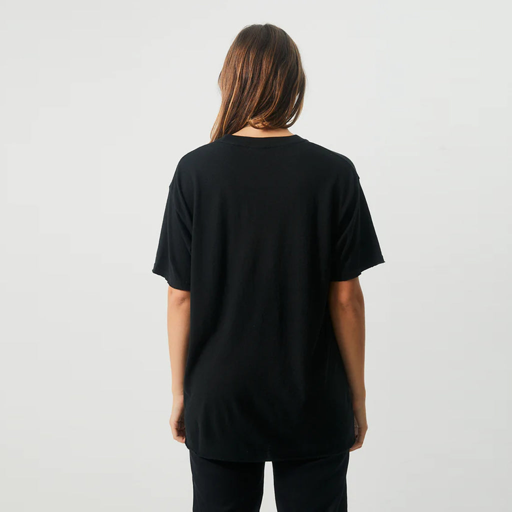 OWL HOLOGRAPHIC Black Oversized T-shirt