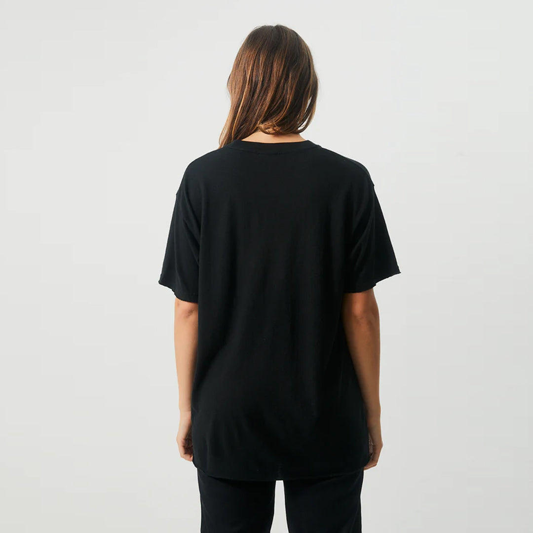 OWL HOLOGRAPHIC Black Oversized T-shirt