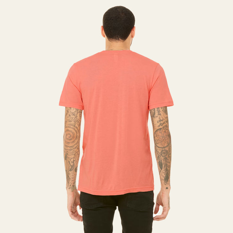 Basic Peach Regular Fit Roundneck T-shirt