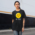 EW. PEOPLE EMOJI BLACK OVERSIZED WOMEN T-SHIRT