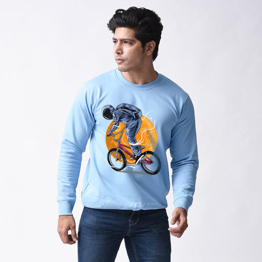 Moon Rider  Skyblue Sweatshirt