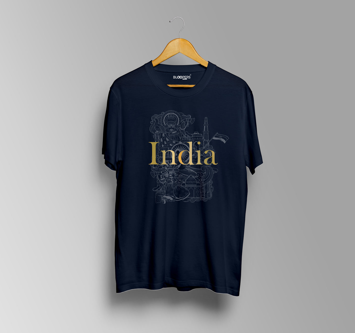 INDIA NAVY BLUE T-SHIRT