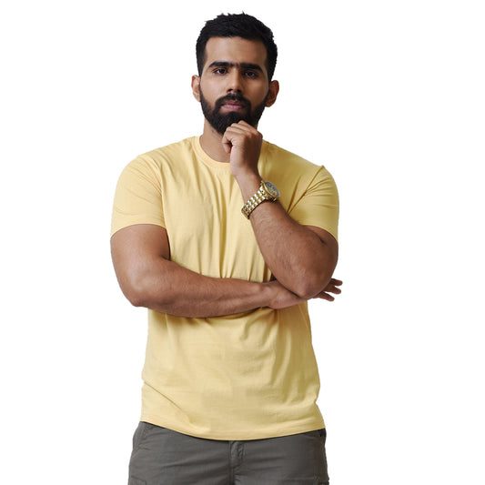 Basic Caramel Regular Fit Roundneck T-shirt