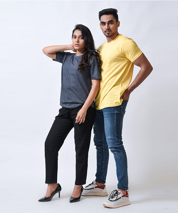 Unisex Round Neck T-shirt-Pack Of 2