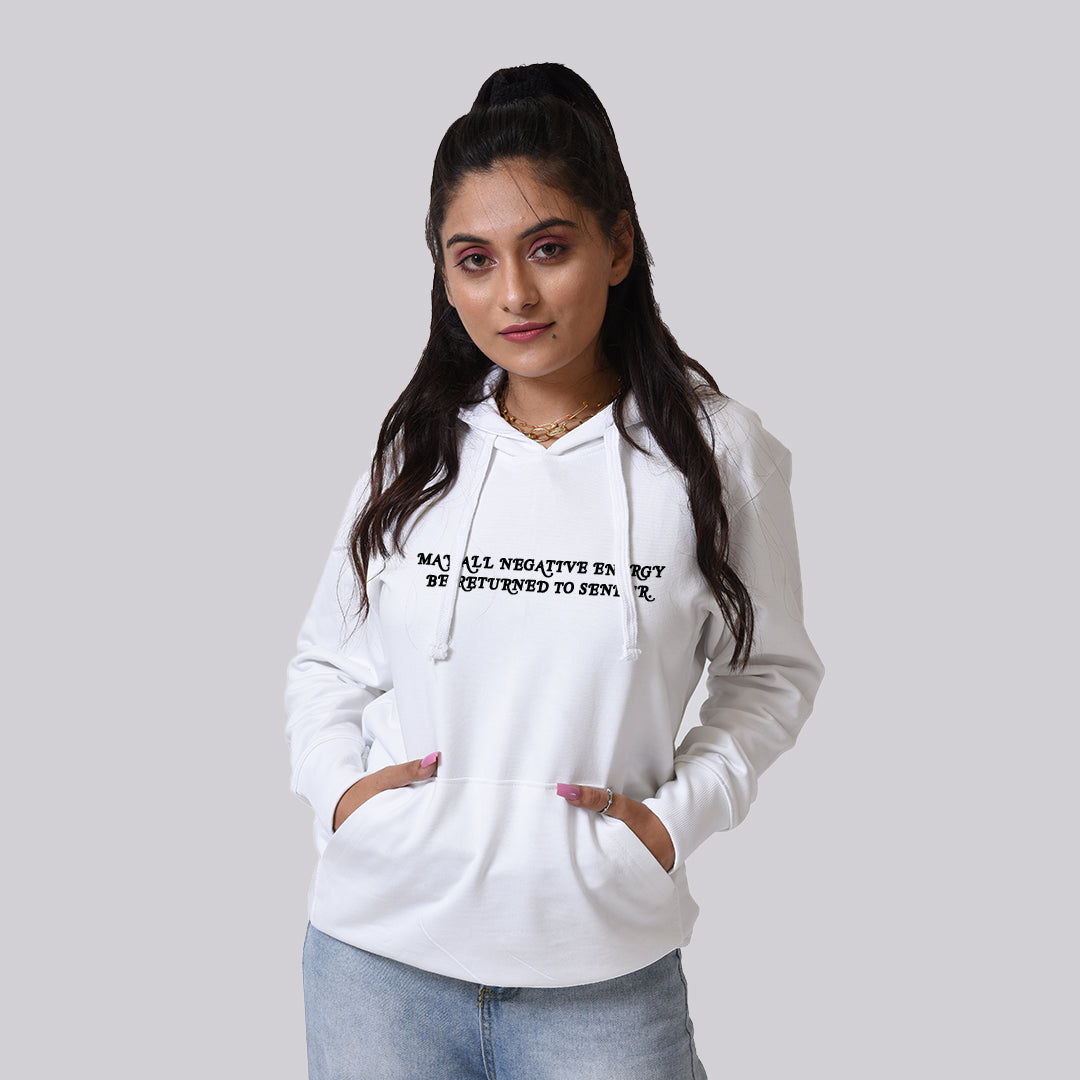 Evil Eye White Hoodie