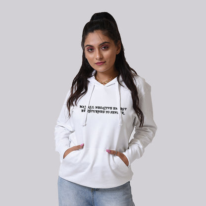 Evil Eye White Hoodie