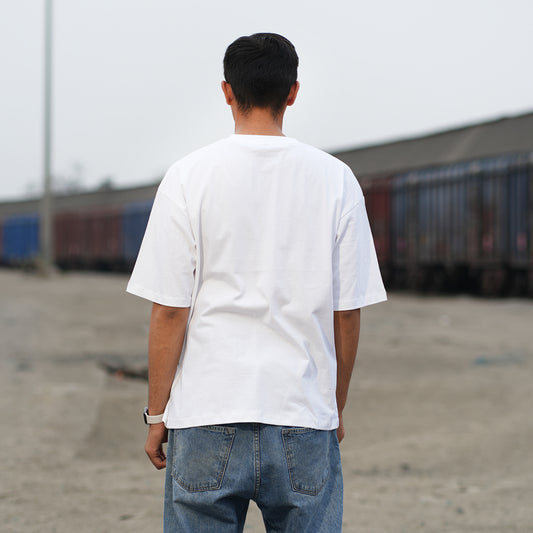 MADE WORTHY WHITE OVERSIZED T-SHIRT