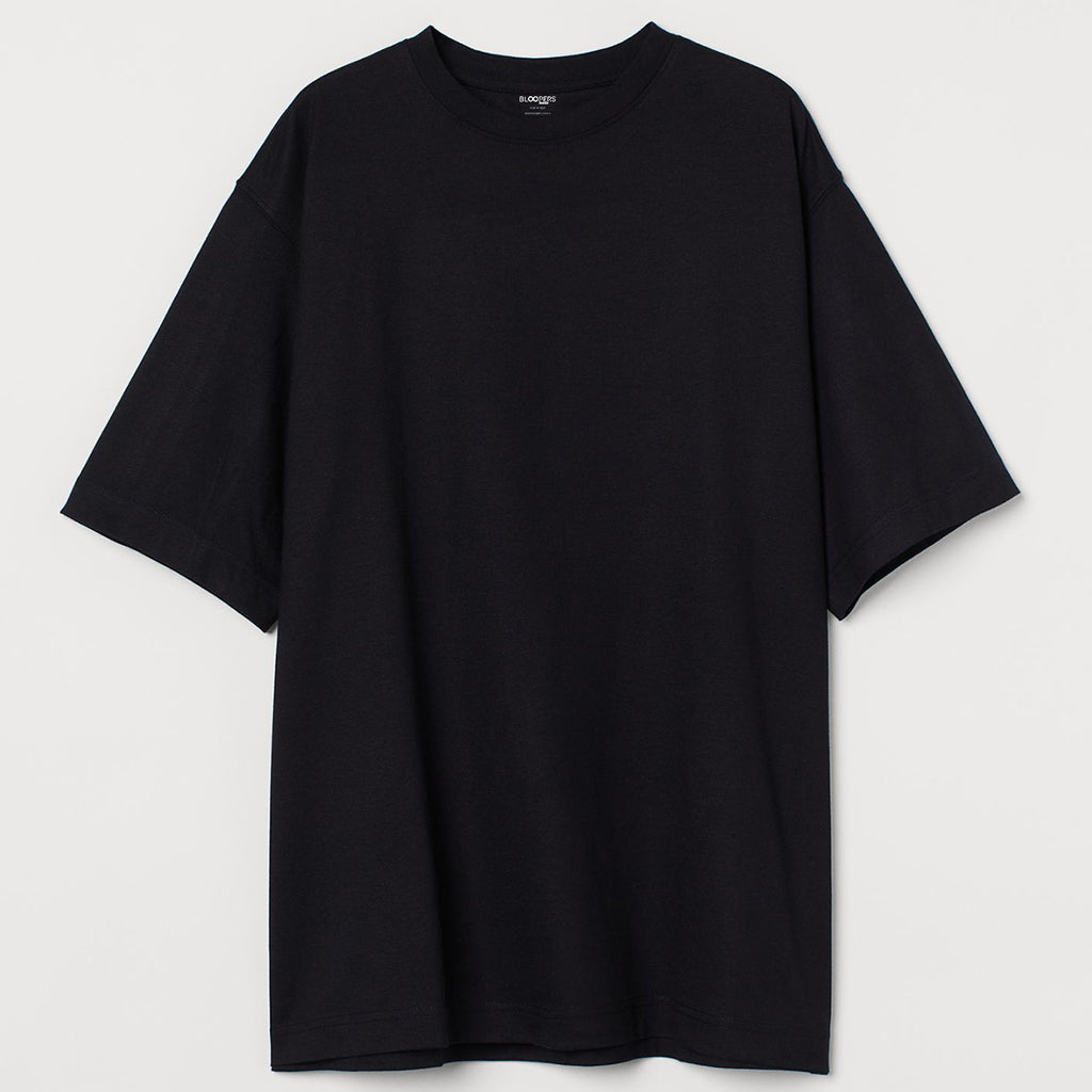 BASIC OVERSIZED BLACK WOMEN T-SHIRT